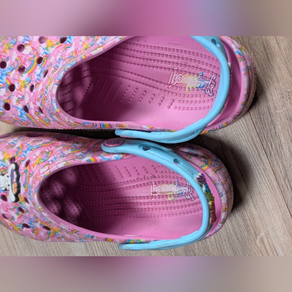 CROCS Lisa Frank Unicorn Classic Clogs Juniors Sz 4 - Picture 8 of 8
